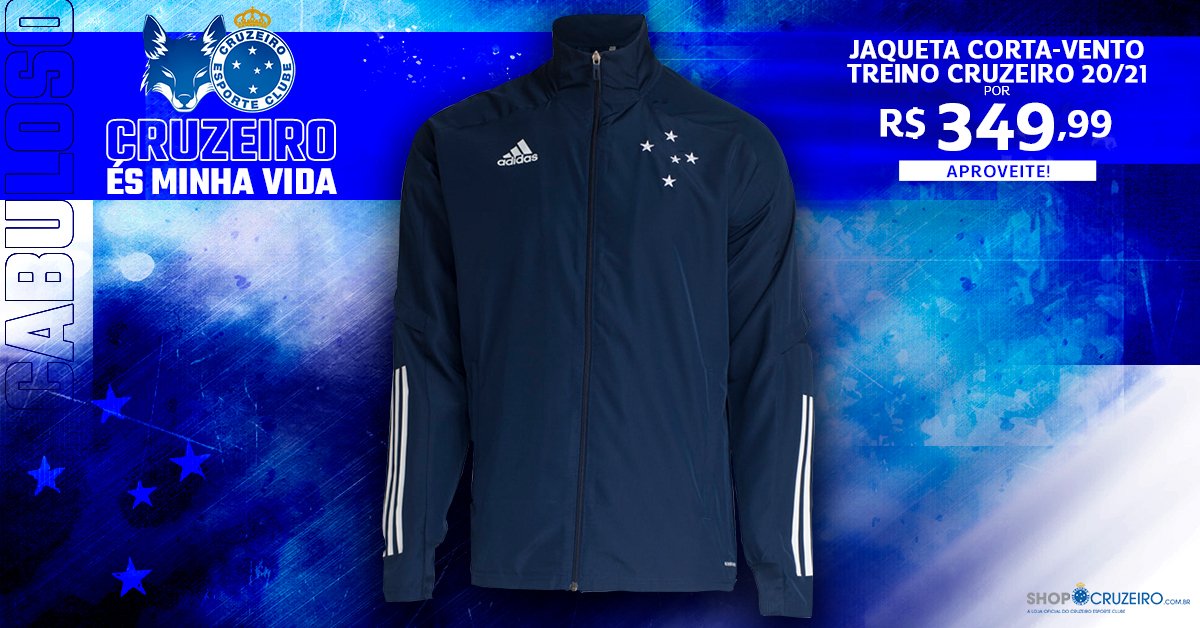 corta vento cruzeiro adidas