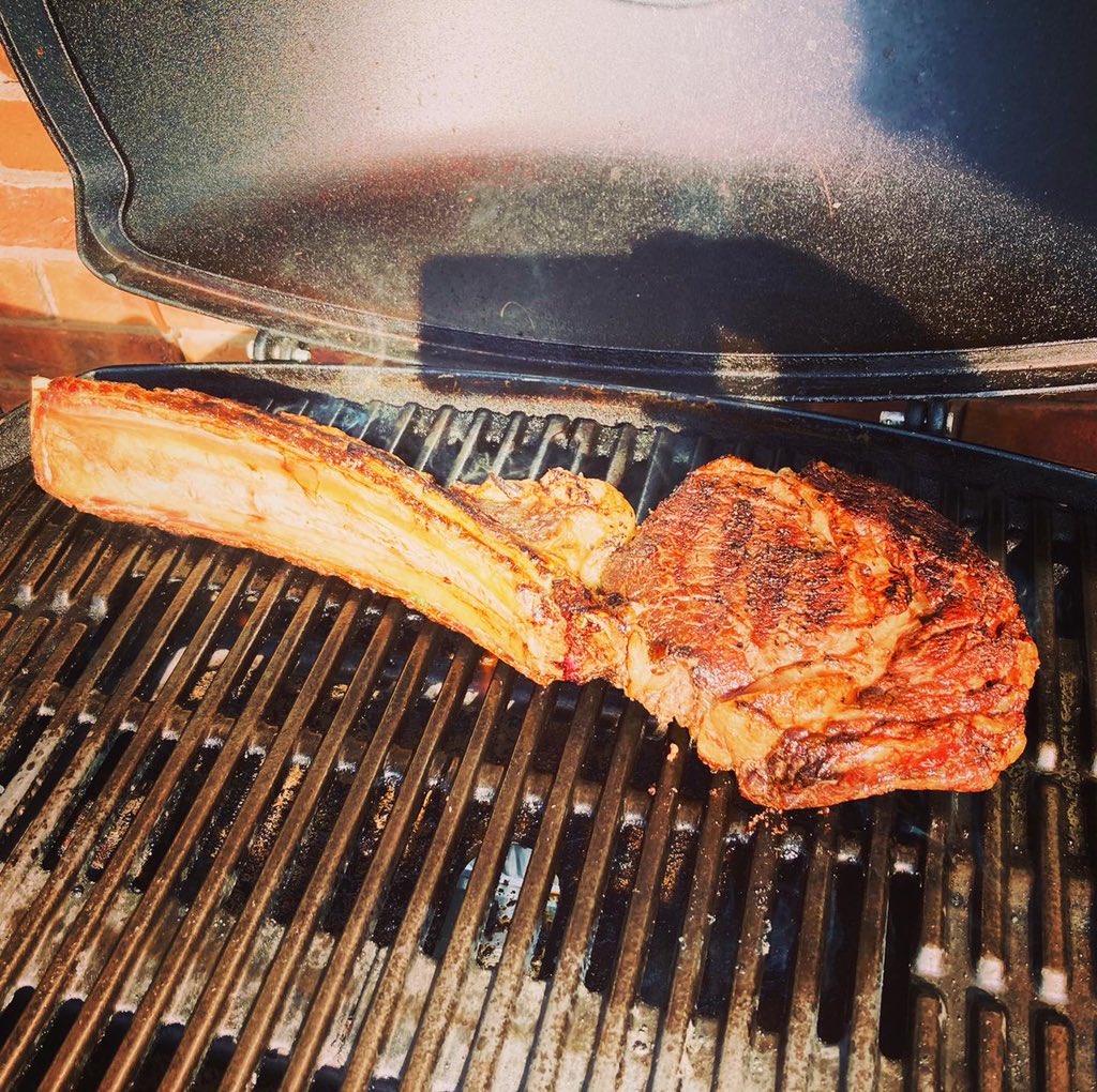 AngieYWine's tweet photo. What Saturday nights were made for. Salt n chilli squid, crispy duck &amp; pancakes then the most amazing salt-aged Tomahawk steak with lobster, fries &amp; greens. 
All supplied by the fabulous @rfhmcc &amp; @cyprusavenue228 team. Just perfect👌🏼🥩🦞#surfnturf 
#clickandcollect #lockdown https://t.co/HJZWam8mpK