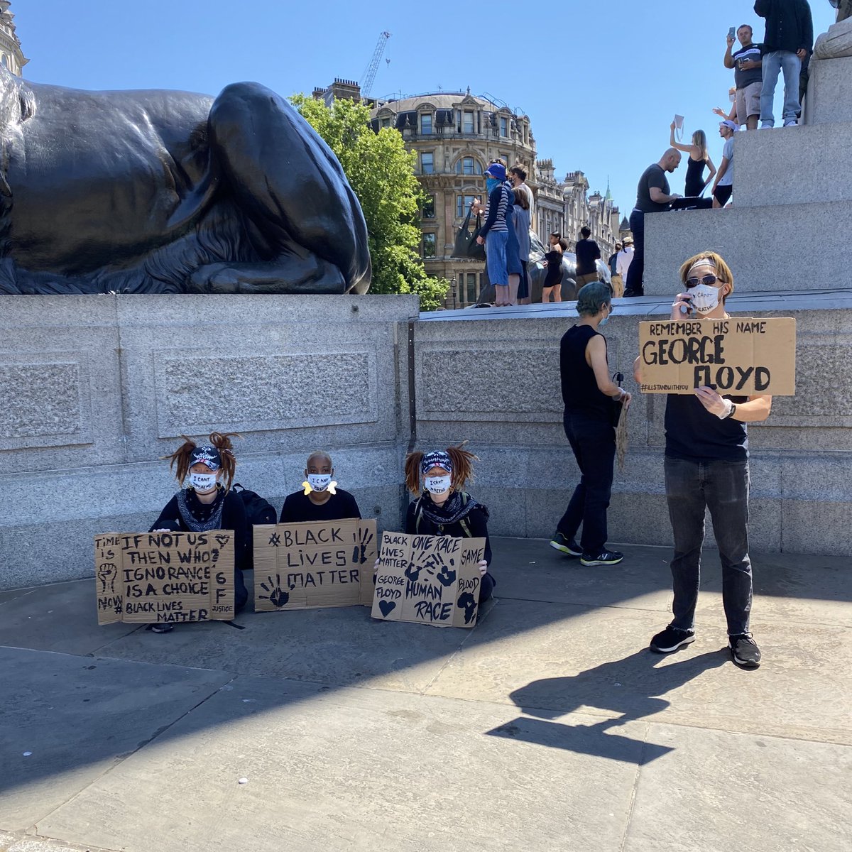 minaalmaas's tweet image. #BlackLivesMatterUK #BlackLivesMatter #TrafalgarSquare