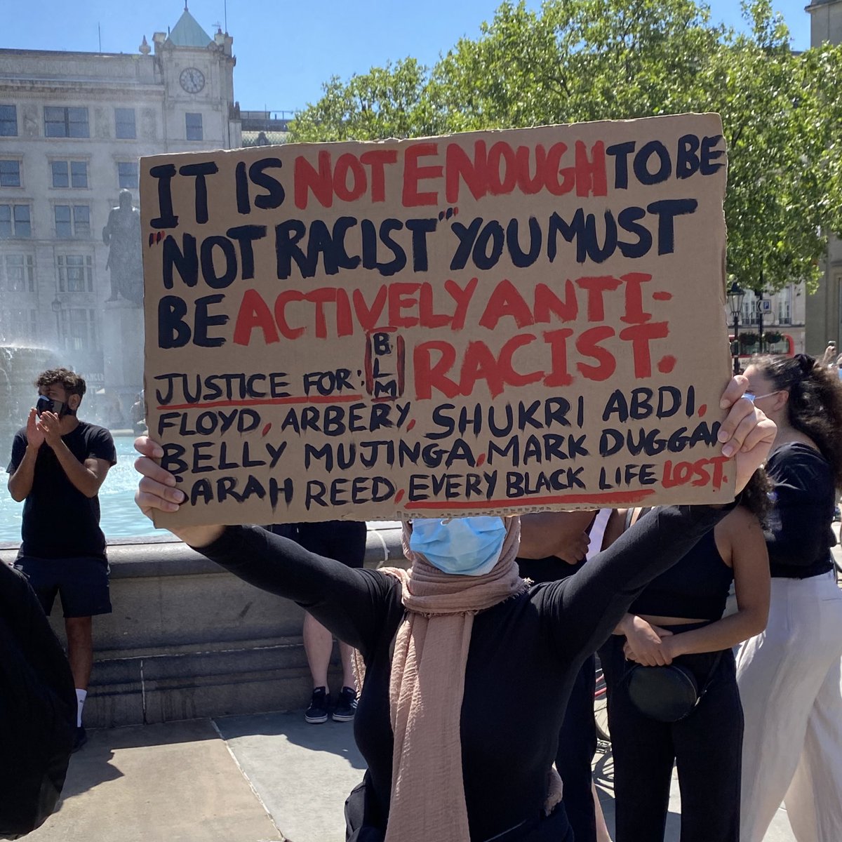 minaalmaas's tweet image. #BlackLivesMatterUK #BlackLivesMatter #TrafalgarSquare