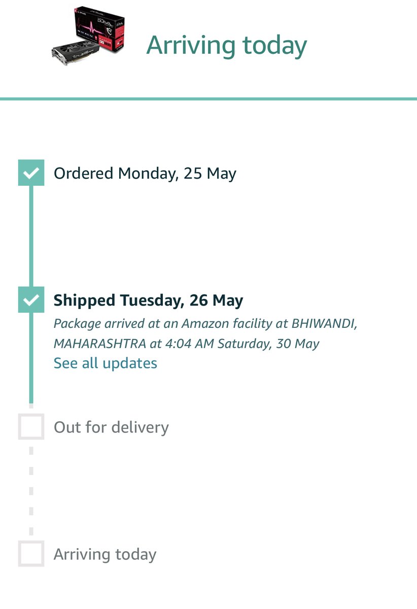 This is what my order says! Well I haven't paid so much money for this expensive product for fun and yes Im unfortunately on a deadline even when working from home, @amazonIN If I don't get this as scheduled go ahead and cancel this, also I need 100% Refund for wasting my time.