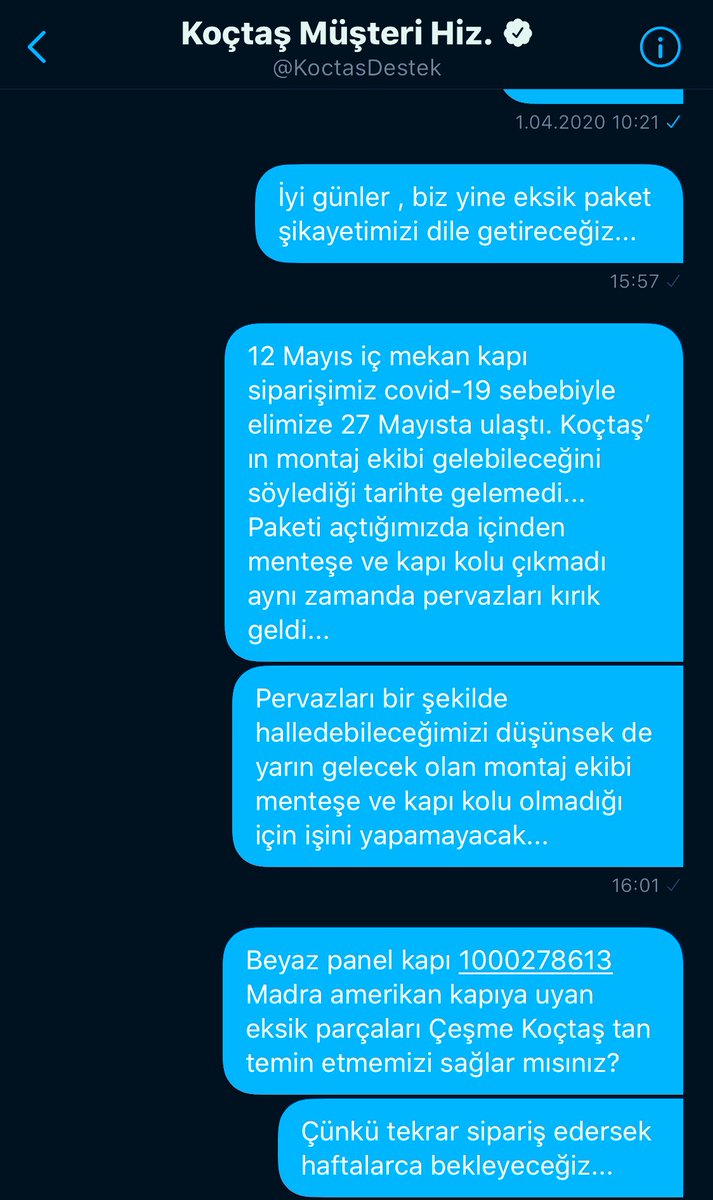 WCDProject's tweet photo. @KoctasDestek @Koctas yine eksik paket... yine defolu... https://t.co/8pi1nibQX0