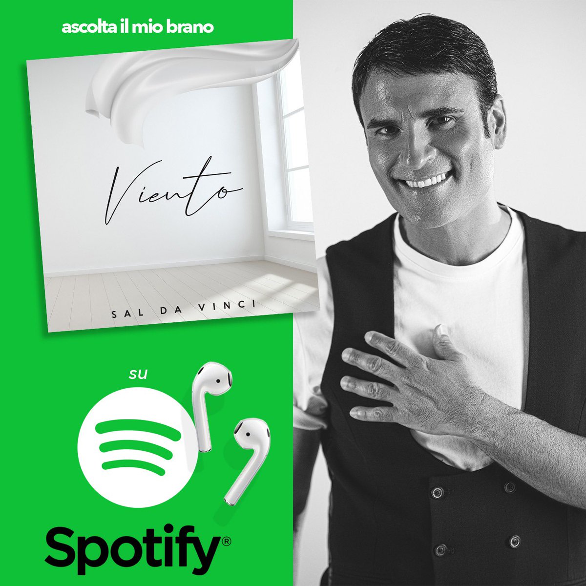 Scarica il mio nuovo brano “Viento” sulla piattaforma Spotify e ascoltala dove e quando vuoi. Sal.
Clicca qui 👉🏻 spoti.fi/36M1mX0

#saldavinci #musica #coseproduction #amore #musica #teatro #instamusic #spotify #italiacheresiste #napoli #viento #love #nuovosingolo #youtube