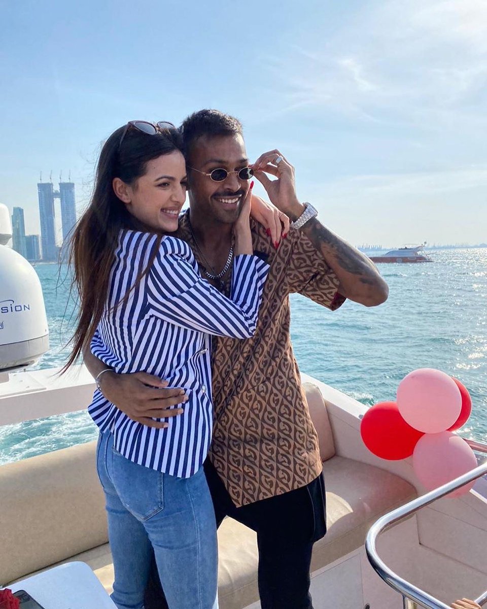 mipaltan's tweet photo. Congratulations to Hardik &amp; Natasa! 👶💙😍

#OneFamily @hardikpandya7 https://t.co/1Uspfb3Jlc