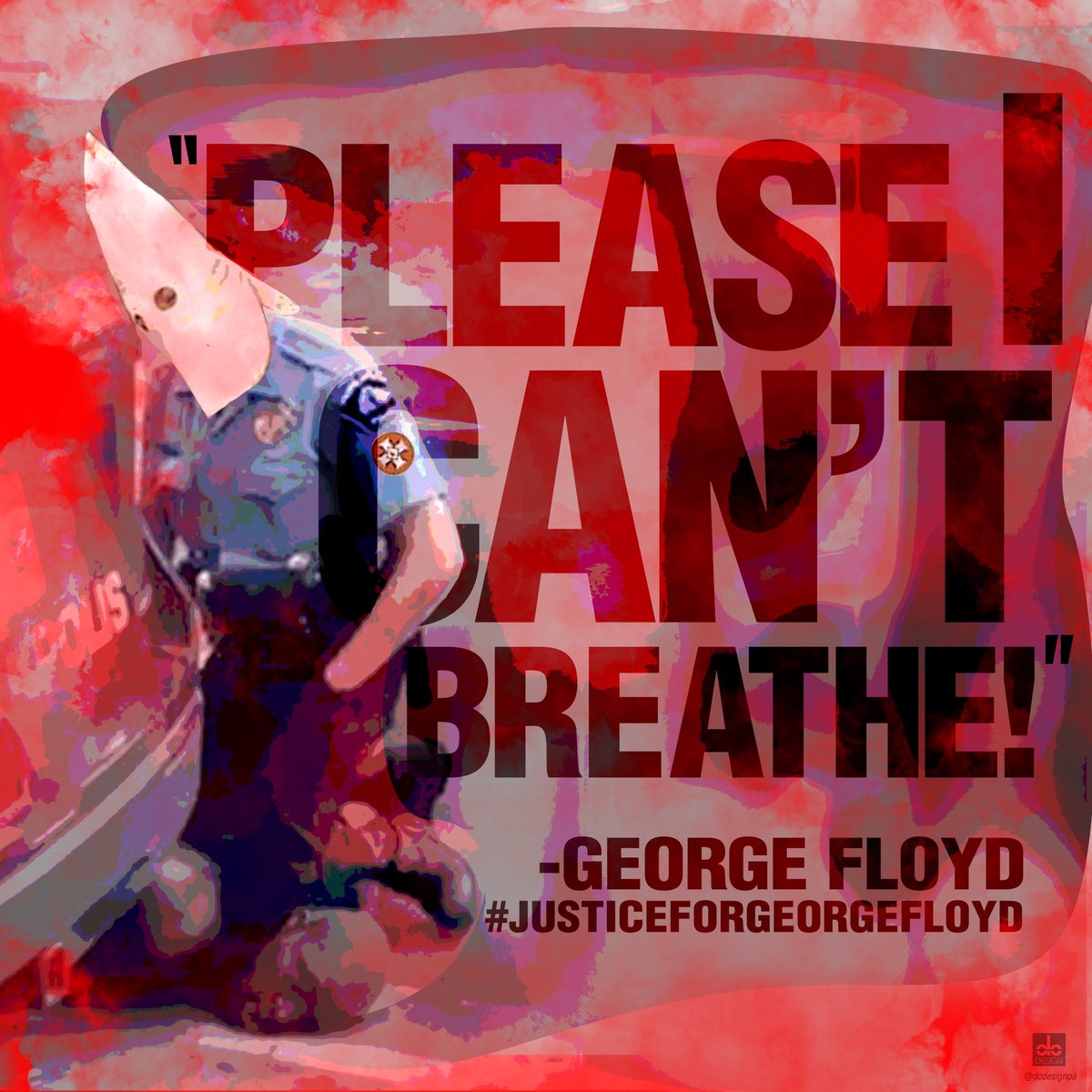 dcDesignPA's tweet photo. 💔😢#justiceforgeorgefloyd Can’t really explain in words how I felt watching that video...but this is what came to my creative mind. It’s simple. Rest In Paradise King. #blacklivesmatter #nojusticenopeace #pleaseicantbreathe #stoppolicebrutality #domesticterrorism https://t.co/oQnLqRepZM