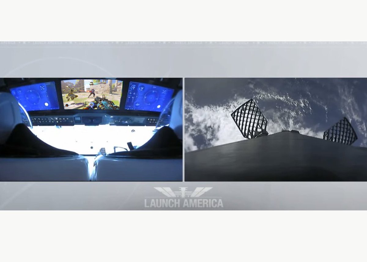 gamewatchtoday's tweet photo. These men were really going into space and playing Overwatch 😏 https://t.co/LLdiL8nU71