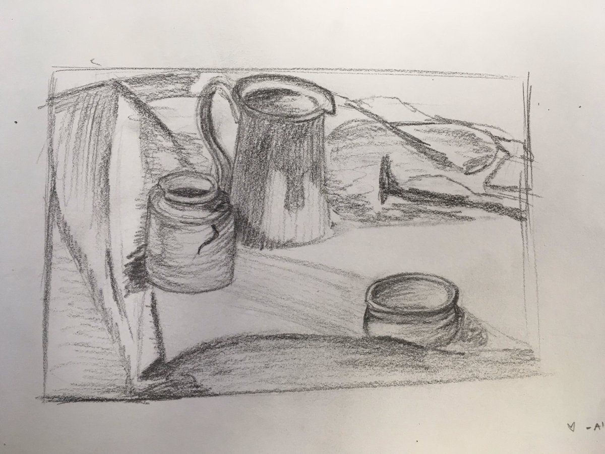 nikkidrawz_'s tweet photo. ✐ 𝕊𝕜𝕖𝕥𝕔𝕙 ✐
Drapery is going to be the death of me I swear 😩
14/2/20
#artistsontwitter #artistsofinstagram #art #artist #sketch #sketchbook #stilllife #stilllifesketch #pencildrawing #drawing #drawings #drawingsofinstagram #drawingsoftwitter #drapery #pottery #shading https://t.co/5CZE7wBRhc
