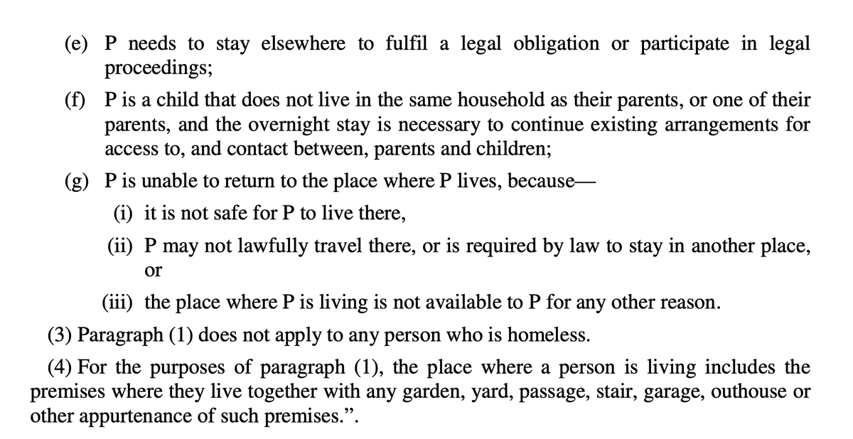 The lockdown regulations have changed very significantly:- No more prohibition on leaving the place you are living or being outside of it without a "reasonable excuse" - Regulation 6 replaced by prohibition on staying over somewhere without a reasonable excuse