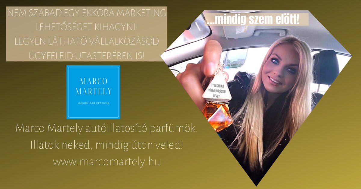 MarcoMartely's tweet photo. NEM SZABAD EGY EKKORA MARKETING LEHETŐSÉGET KIHAGYNI!
LEGYEN LÁTHATÓ VÁLLALKOZÁSOD ÜGYFELEID UTASTERÉBEN IS!
Marco Martely autóillatosító parfümök.
Illatok neked, mindig úton veled!
#autóparfüm# #autóillatosító #MarcoMartely
https://t.co/JsI8kwYMkE https://t.co/m3SgwwgFHs