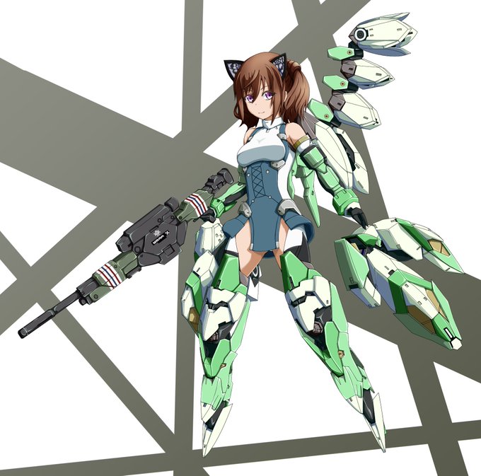 メカ+少女が描きたいので、唯ちゃんで模写の練習してみたけれど、難しすぎる…。ロボットアニメとかよく描けるよね…。チヱちゃんの☆4引いて描きたい…。 #アリスギア 