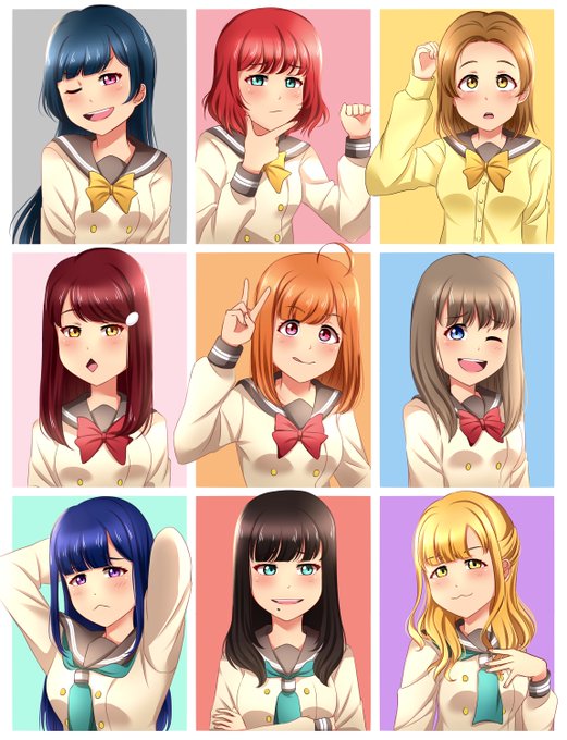 You guys really liked the 9-member portraits huh ^^
#今月描いた絵を晒そう 