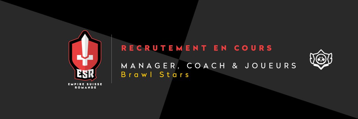 ESR_eSport's tweet photo. [#BrawlStars]

🚨 Recrutement 🚨

👀 Nous sommes à la recherche des profils suivants :
🔸Team Manager
🔸Coach
🔸Analyste
🔸Joueurs

Pour compléter notre équipe 1 et 2 sur @BrawlStars @brawlstarsfr !

▪️+16 ans
▪️langue 🇫🇷
▪️résultat eSport

+ d'infos MP @ES_VD_kirito ou @OursoN__ https://t.co/FmFmJk8V7U