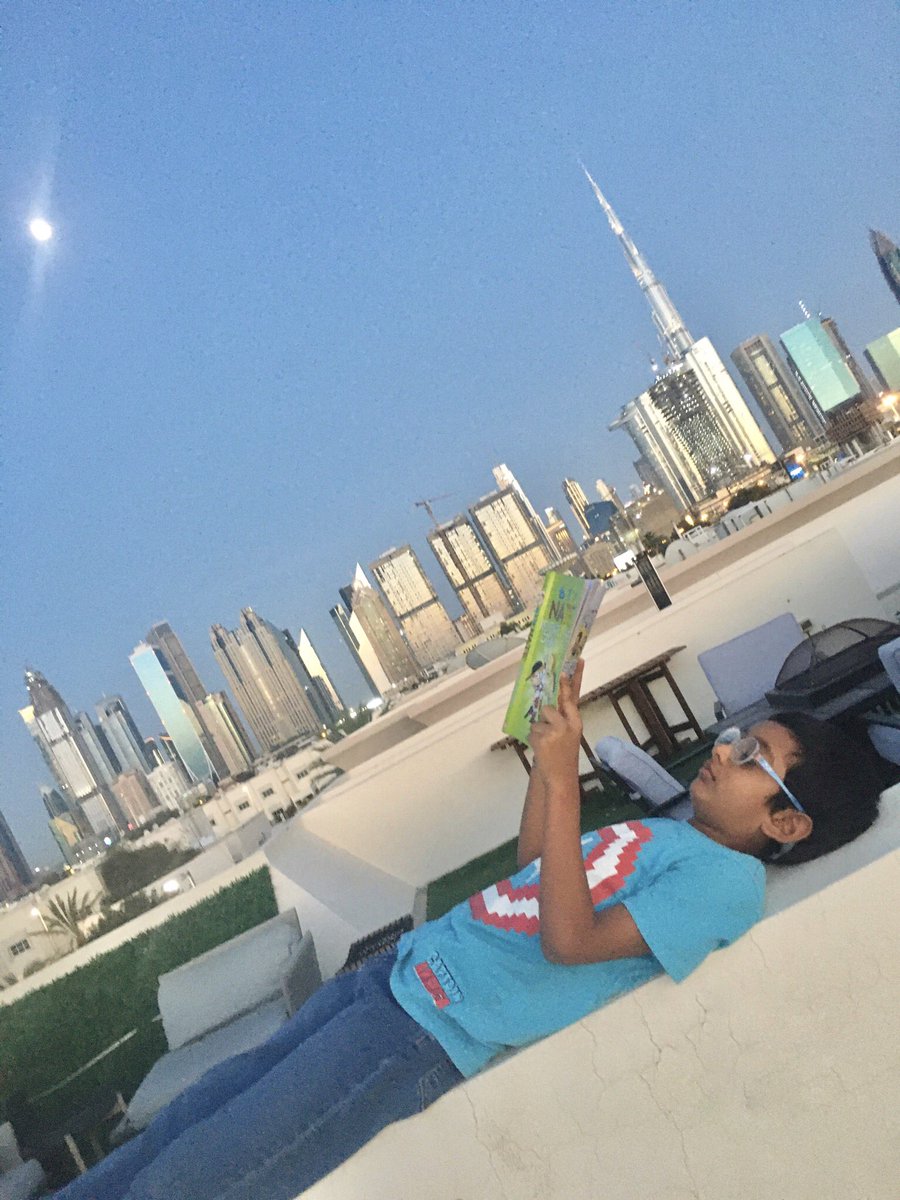 Ashimamm's tweet photo. As the ‘Get Caught Reading’ month draws to an end, sharing pictures of Ayan reading in one of his favorite chilling zones! #Grade4D @KNargish @GMA_Primary @rahatn @DxbModern https://t.co/CwmPa2ocQI