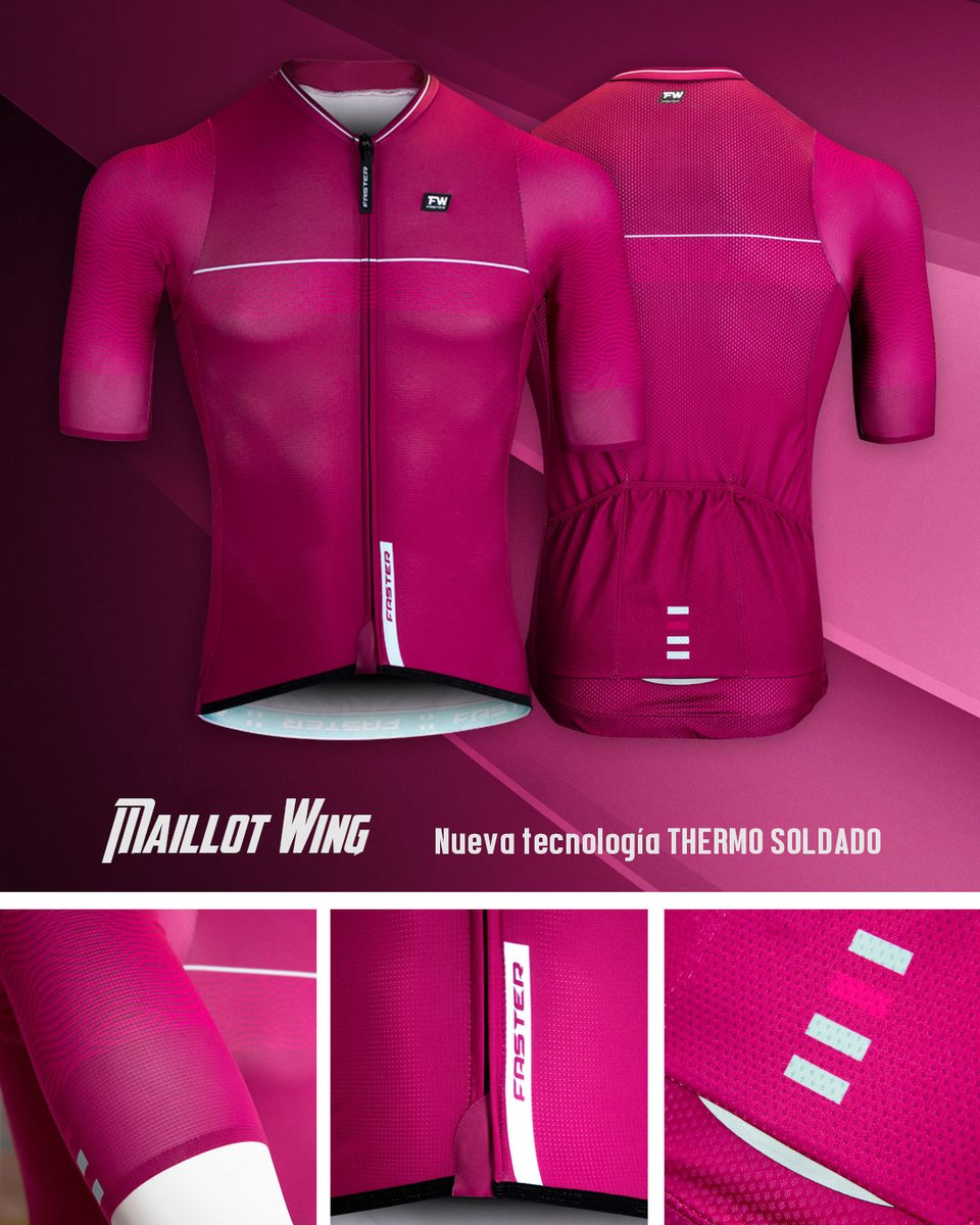 ¿Conoces nuestro nuevo maillot WING? 

Somos el primer fabricante nacional en aplicar la nueva tecnología de Thermo Soldado. Usada por los equipos profesionales en las mangas para un mejor ajuste. Lo mejor para tu club o grupeta🎖️

¡Ya Disponible! ▶ bit.ly/MaillotWING