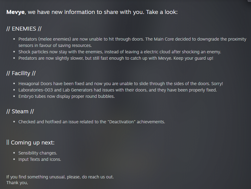 // UPDATE 01

With the actual feedback we have made some changes to the game, you can check the list here.

🔗steamcommunity.com/app/1303440

#NoiseHunters #IndieGame #madewithunity #indiedev