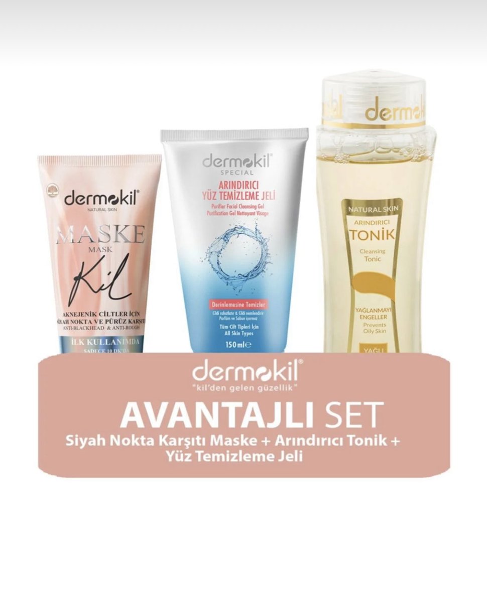 faalmarket's tweet photo. #Dermokil Sivilce Maske 75Ml, Yağlı Tonik ve Jel 3’lü Set... @faalmarket ayrıcalığıyla #Trendyol ‘da. Alışveriş için profildeki linke tıklayınız. #alışveriş #alışveriştutkusu #alışverişzamanı https://t.co/qBG60W54Ck