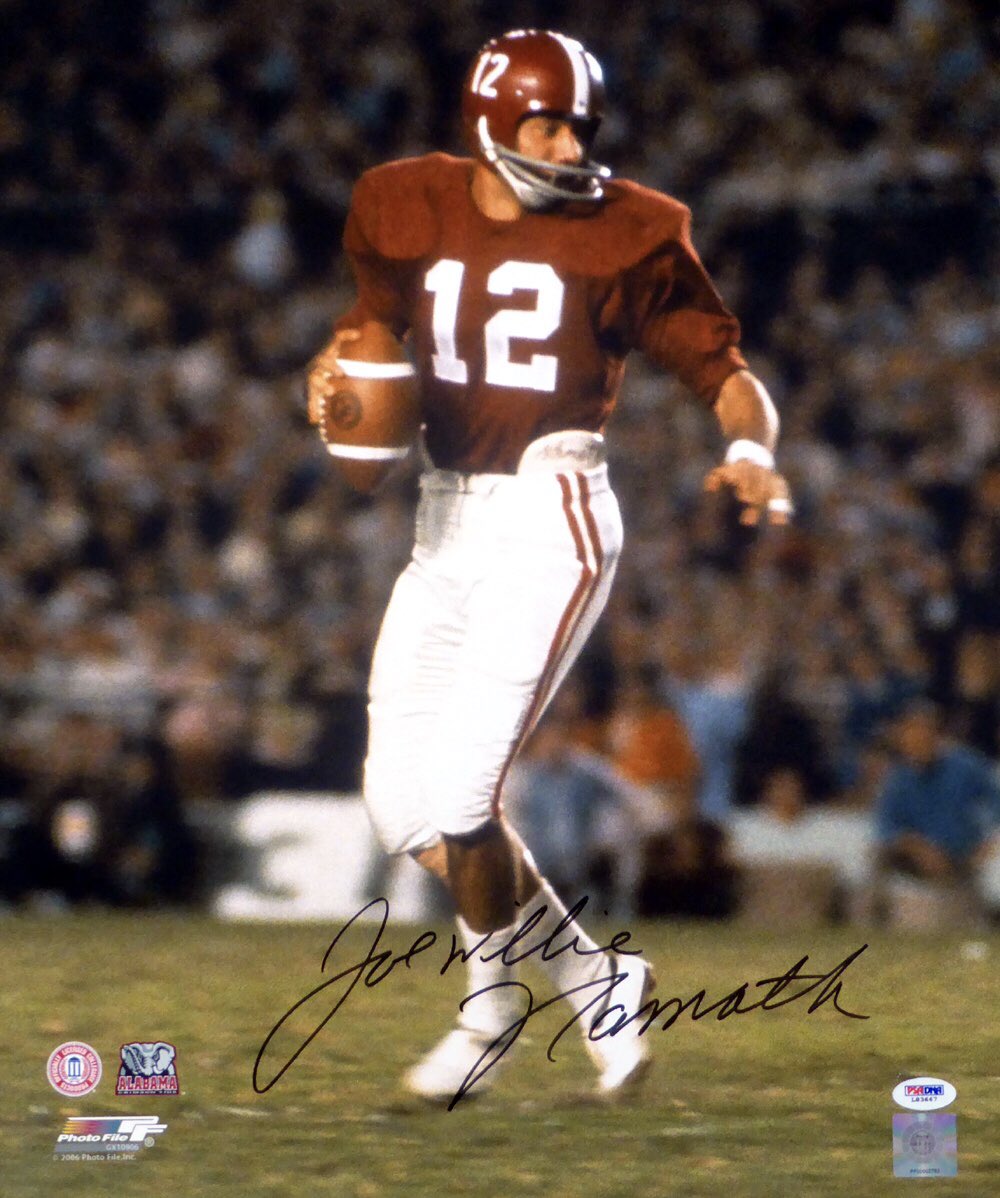 MikeDetillier's tweet photo. Happy Birthday “Broadway Joe”
Joe Namath-77 years young today.
He was something special to watch on a football field
That “guarantee” before Super Bowl III changed the pro football world.
Coach Paul “Bear” Bryant called him “the greatest athlete I’ve ever coached” @RealJoeNamath https://t.co/PdoLbQVFtM