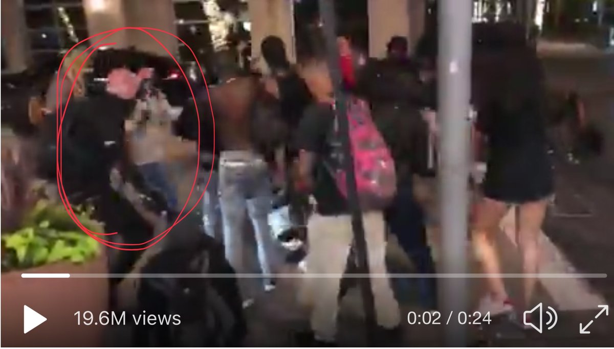 This is the Dallas attack on the store owner last night look at the Red Group in the mob