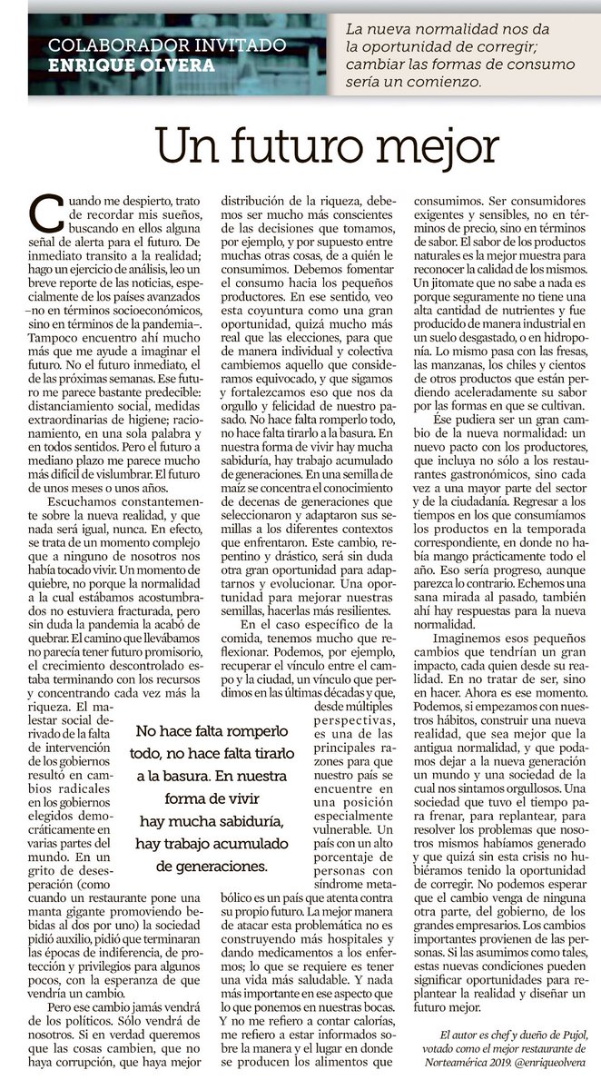 warkentin's tweet photo. Un futuro mejor.

Gran reflexión de @enriqueolvera: y sí, toca voltearnos a ver a nosotros mismos. https://t.co/1I4vkiVz6A