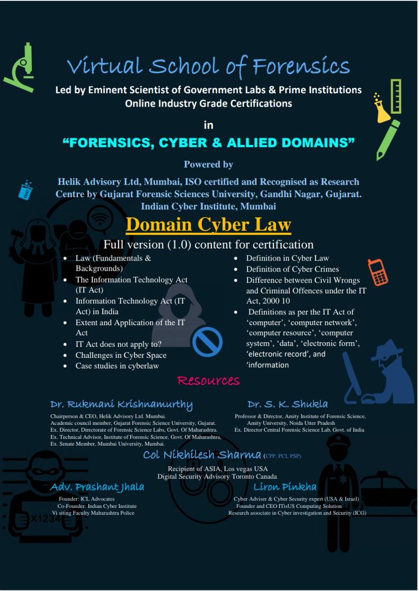 ForensicTimes's tweet image. #TheForensicTimes #ForensicIndia #ForensicEvent 

Register on this Email:
tusharkamble_k@rediffmail.com

#CybersLaw #Cyber #Forensics
