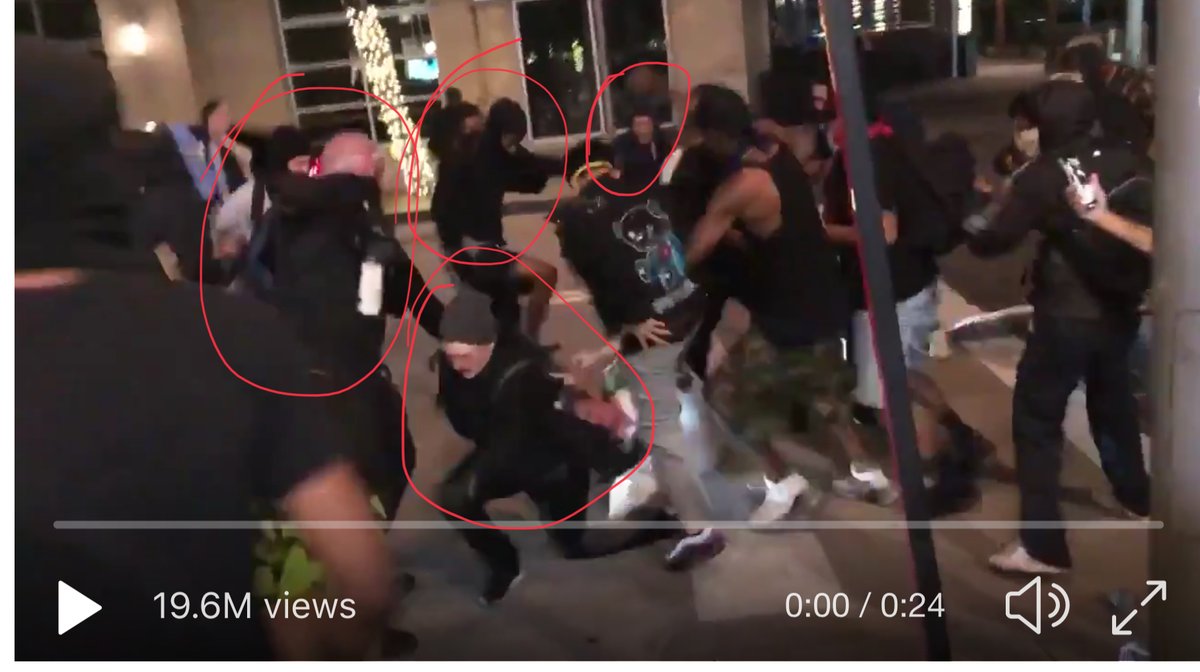 This is the Dallas attack on the store owner last night look at the Red Group in the mob