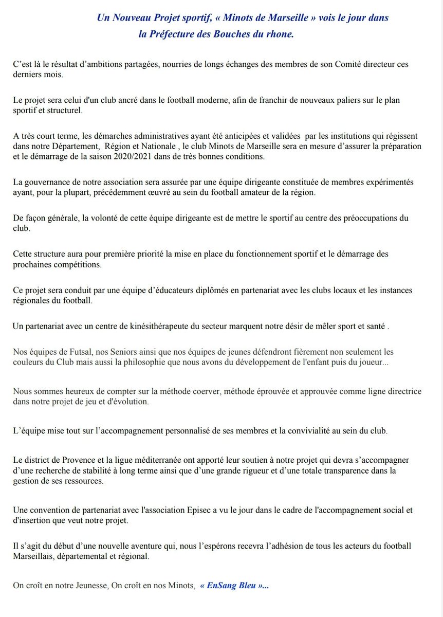 Minots de Marseille tweet media