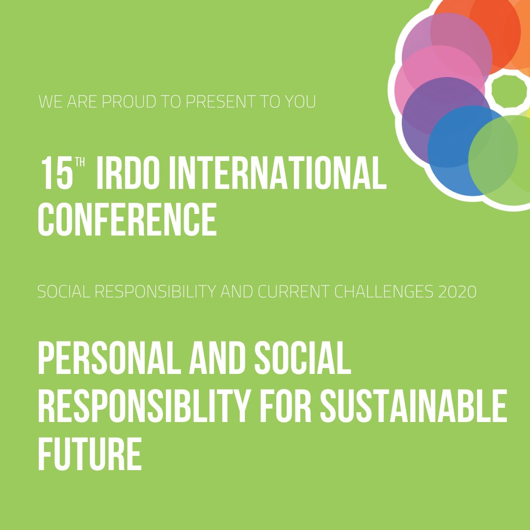 IRDOInstitute's tweet photo. This year we are organising the 15th IRDO International Conference, which will be held entirely #online! 
We have prepared 24 hours of lectures that will be presented at the conference on 4th and 5th of June. Discover more at https://t.co/P22Ra9FpiR 🌱
#socialresponsibility #irdo https://t.co/JoHE7cQxk0