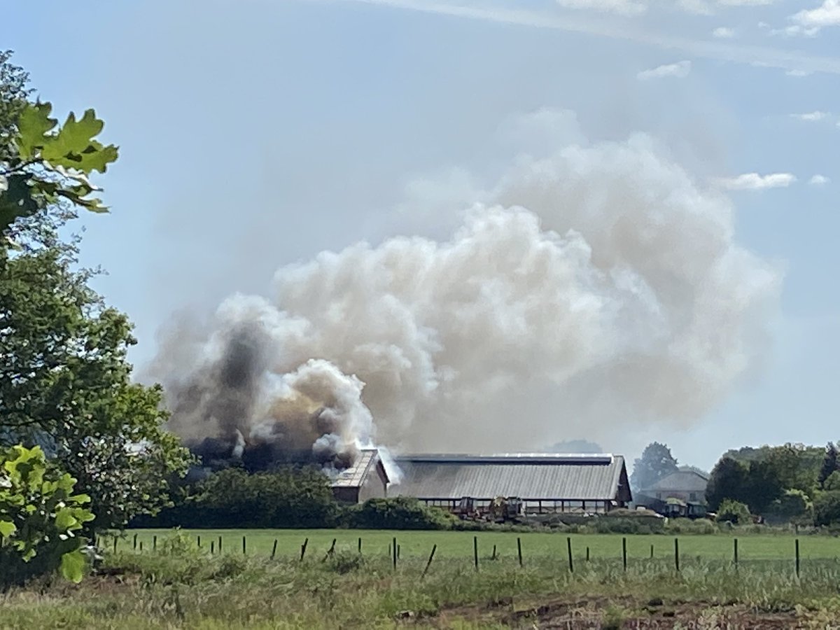 Arno_tweetABC's tweet photo. #brandinsomeren #someren #schuurbrand https://t.co/BY5wIYuHdd