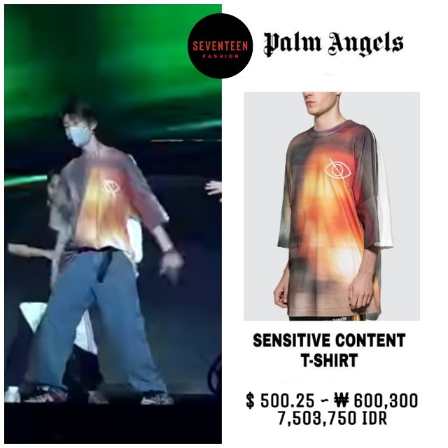 palm angels sensitive content t shirt