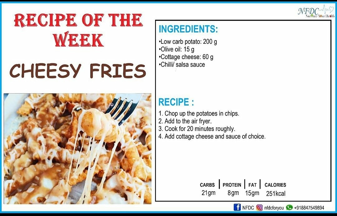 NFDC12's tweet photo. #recipes #dietrecipes #fries #cheese #cheesyfries #eathealthy #healthylife #weightloss #weightlosstips #happy #follow #weightloss #nutrition #fitness #diets #counseling #weightmanagement #weightlossadvice #teamapple #instalife #healthyeating #foodismedicine #nfdc #nfdcforyou https://t.co/Woxx2nAALU