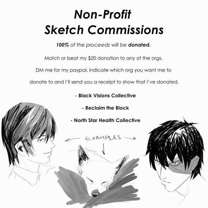 I'll keep these commissions open until I go back to uni <3
- We can discuss more in my DM.
- PayPal only
- I'm in Australia so it may convert your donation, but it won't affect my ability to donate to US.
! ! The donation links are added below and in my bio ! ! 
