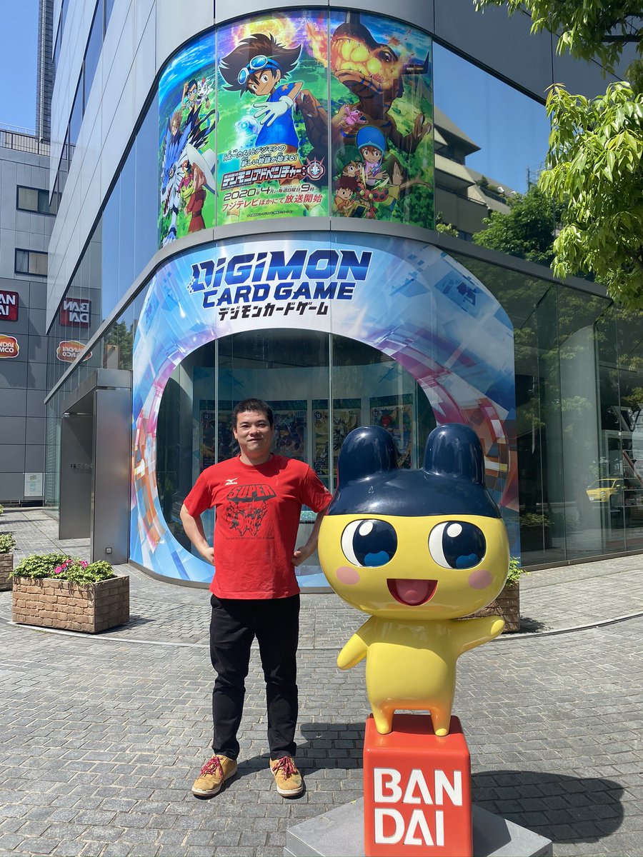 マサムネ Disport Digimon バンダイ本社前とデジモンアドベンチャーの聖地 光が丘に行って来ました バンダイ本社はデジモンカードゲーム仕様になっていて 光が丘駅でもデジモンアドベンチャーの看板を発見できてとても楽しかったです デジモン