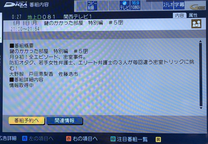 大野智 X 鍵のかかった部屋 がトレンドに Funnitter ファニッター