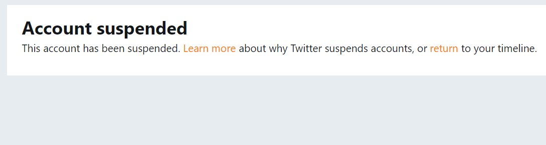 54) Immediately after he was retweeted by POTUS, Twitter suspended  @SeanCordicon's account.