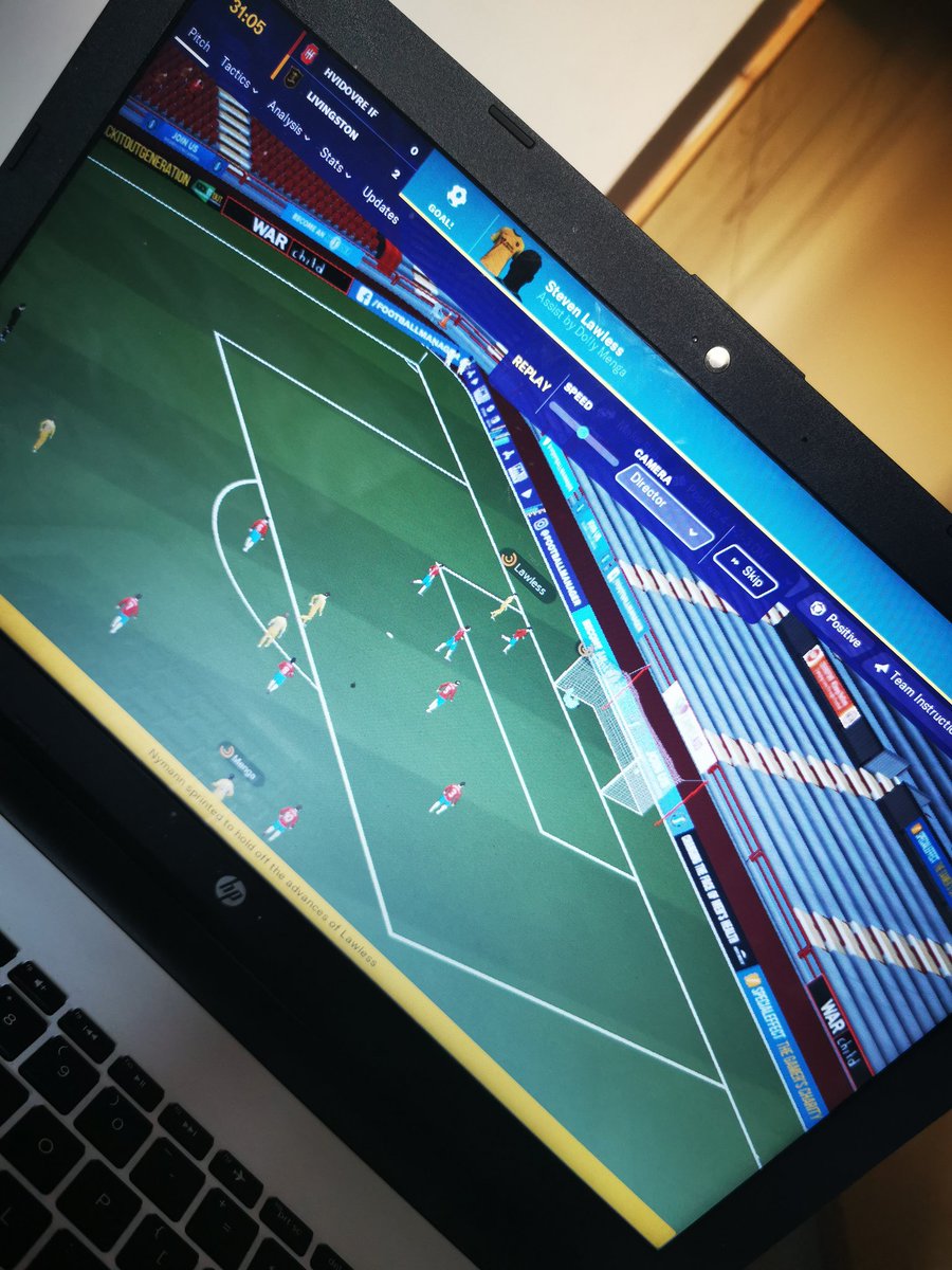 When you're missing the squad <a href="/livingstonwfc/">Livingston WFC</a> the next best thing.... <a href="/LiviFCOfficial/">Livingston Football Club</a> <a href="/StevenLawless91/">Steven Lawless</a> doing the damage for me 👌