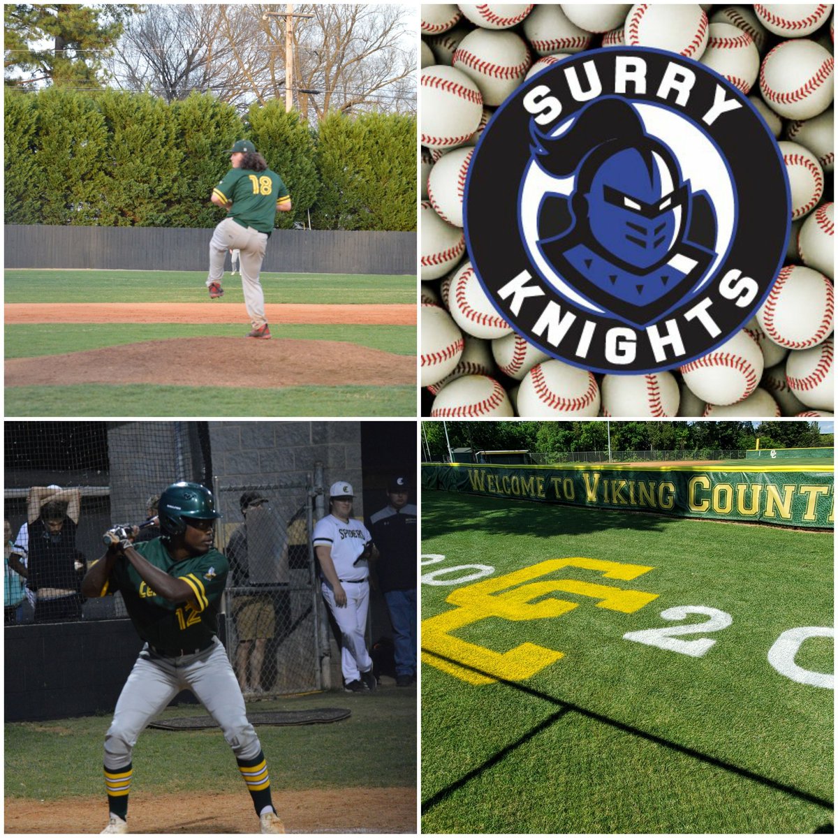 Congratulations to Jack Swan and Christian Thomas on their decision to further their academic and baseball career at Surry Community College! @cc_vikings @SurryKnights @CJemalHorton @boosters_cchs @CentralCabarrus
