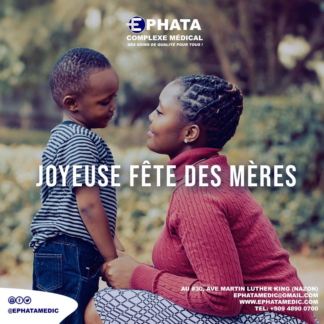 ephatamedic's tweet photo. Joyeuse Fête à Toutes Les Mamans

#Ephatamedic #MothersDay #ATousLesMamans #Ephata https://t.co/WfZy5c9R0F