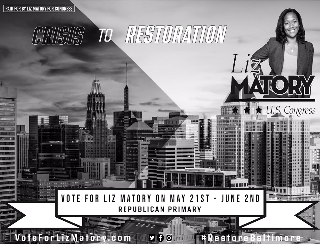 LizForCongress's tweet photo. This Tues, we’ll have select in-person voting in #Maryland. Exercise your constitutional right! #RestoreBaltimore https://t.co/4GuKP76mOs