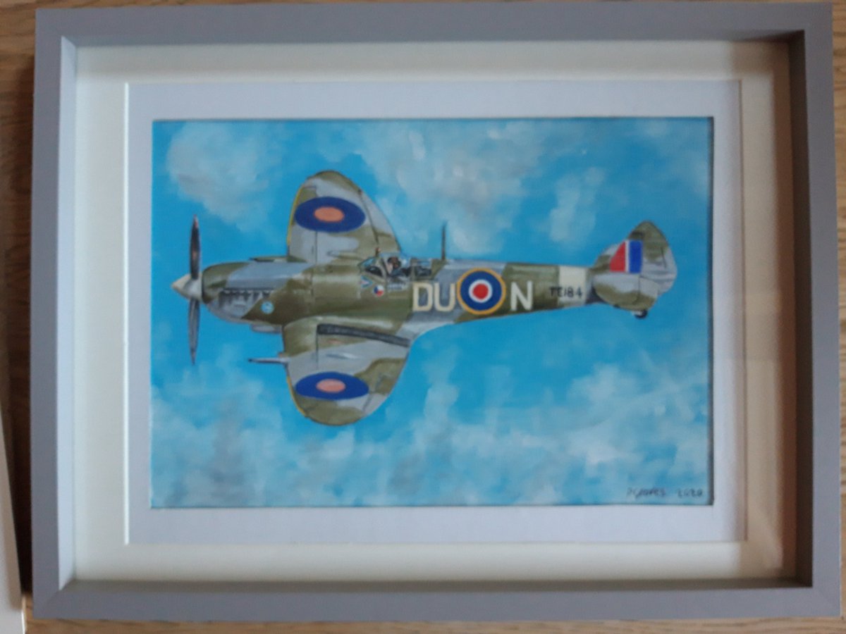 77groves's tweet photo. All framed and now gifted #spitfireart https://t.co/a02LmxDWe7