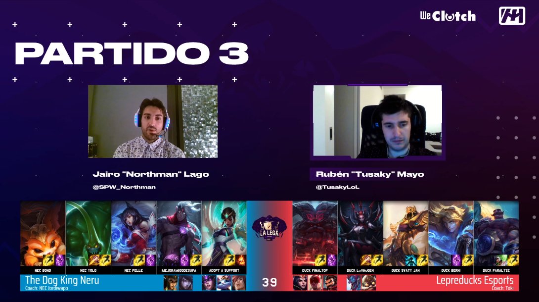 LegaOnline's tweet photo. 🔴TENEMOS DRAFT #LegaJ7
⚔️@TheDogKingNeru🆚@Lepreducks
🎙️@TusakyLoL
🎙️@SPW_Northman
💻@LegaOnline
📺https://t.co/DRVIREcyoY https://t.co/Ex2a55kOiu