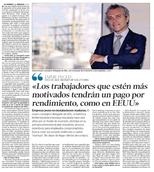 BiatGroup's tweet photo. 📰@diariodeleon publica hoy una entrevista a nuestro CEO, Jaime Feced, en la que explica el desarrollo de la nueva estrategia de @ADLBionatur con un modelo de negocio más industrial y sostenible en el tiempo. La entrevista completa👉 https://t.co/tgBetvsjR5 https://t.co/BOhDdcM6bf