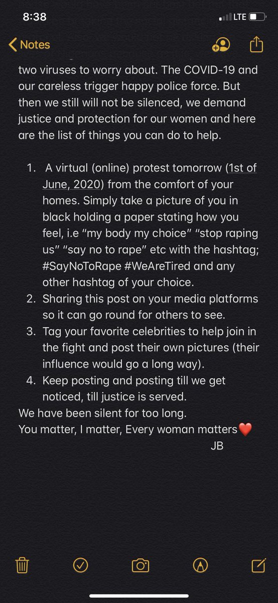 oluwapelumi_ii's tweet photo. As much as we’d love to stand together and have our voices heard, we need to think of our safety first. But even at that, we would not be silenced, we would still demand justice and here is the new update/information for our proposed protest.
Please retweet this for all to see. https://t.co/PyZufPHl6G