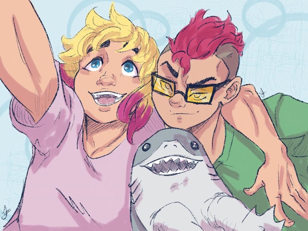 Some #Gwentin plus #JefftheLandShark by @AwzominatorArt