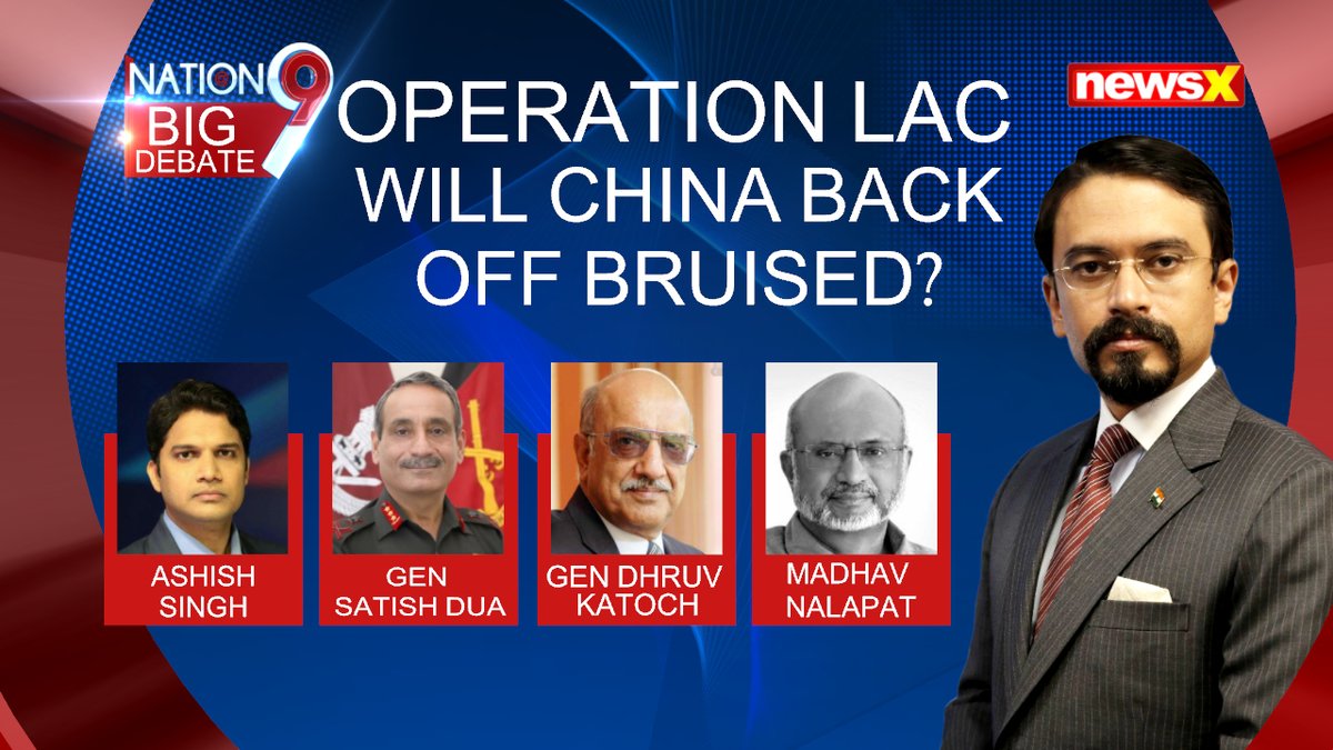 NewsX's tweet photo. #OperationLAC | Will China back off bruised ?
.
.
.
Watch the full discussion on NewsX YouTube.
https://t.co/6vXJYHAb5T
@Rishabh_Gulati_ @MD_Nalapat @AshishSinghNews https://t.co/IJIXiwcY2Q