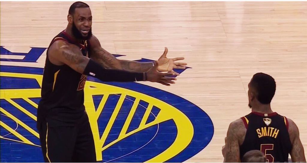 Two years ago today, the #Cavs and #Warriors faced off in Game 1 of the Finals. LeBron had 51 points, 8 rebounds, and 8 assists, but the game is most remembered for his reaction to JR Smith ow.ly/EaGE30qJRZt