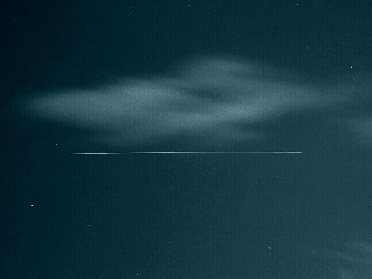 The <a href="/Space_Station/">International Space Station</a> sunday night over #France with <a href="/Astro_Doug/">Col. Doug Hurley</a> and <a href="/AstroBehnken/">Liam</a> on board and the #CrewDragon attached. #spaceflight #science <a href="/NASA/">NASA</a>  <a href="/SpaceX/">SpaceX</a> <a href="/esa/">European Space Agency</a>