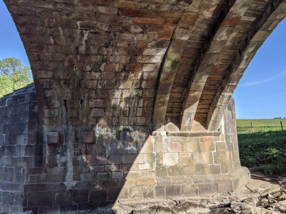 6) Tell a story with your environment.This bridge was originally quiet narrow, but was widened to accommodate modern cars. Underneath you can see the old part and the new part are built in totally different styles.I have no idea which is the old part :)