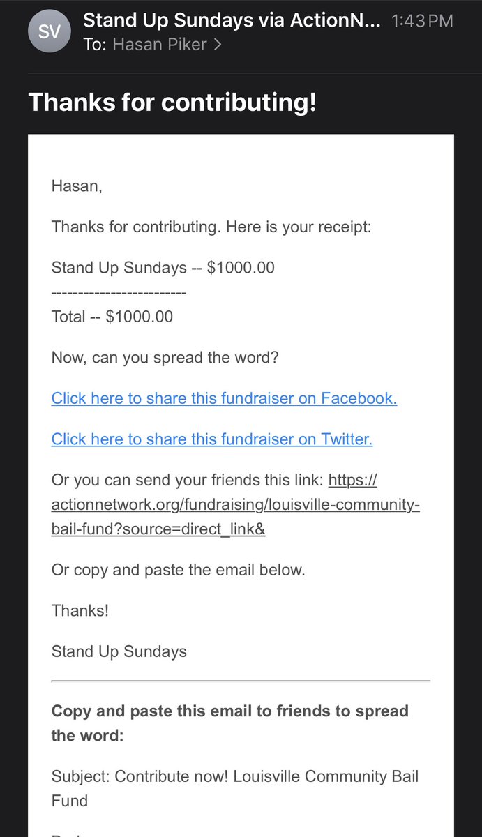 over the past few days i’ve had hundreds of thousands of different ppl watch my coverage of the protests. a lot of right wingers have given me money to say dumb shit and defend police brutality. so i decided to use their money to bail out people protesting all around the country.