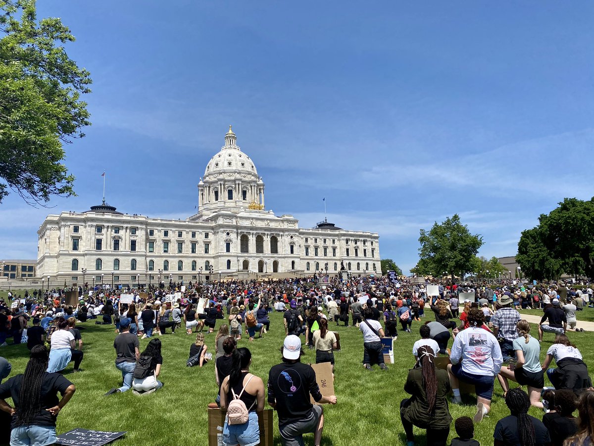 Today I saw my community giving, mourning, preaching, singing, cleaning, and demanding justice. Until you’ve walked the streets of America Black, you cannot tell us how to grieve. I am proud of the beauty and strength I saw today.