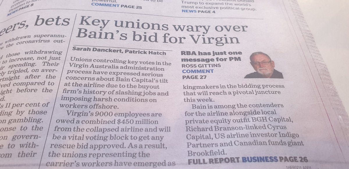 ceowmd65's tweet photo. If @richardbranson still wants in; @VirginAustralia should be sold ( re-floated) to him and his backers. @JoshFrydenberg @cporterwa @sallymcmanus https://t.co/2Agrwuumz0